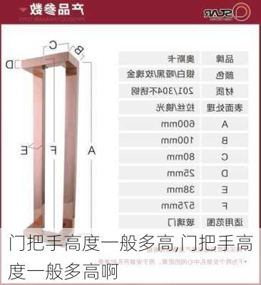 门把手高度一般多高,门把手高度一般多高啊