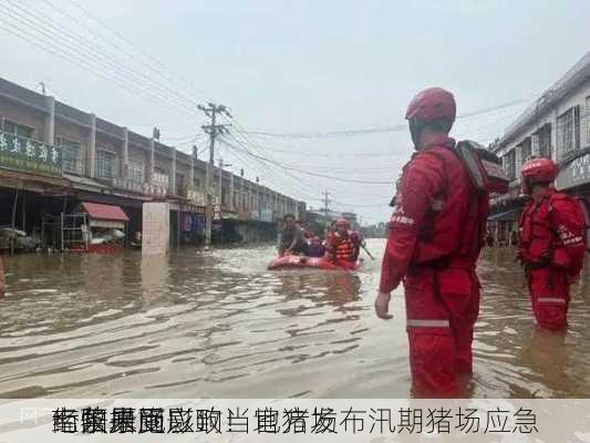 南阳暴雨以致当地猪场
！牧原回应：
经营未受影响！官方发布汛期猪场应急
七条措施