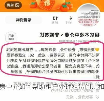 租房中介如何帮助租户处理租赁问题和
？