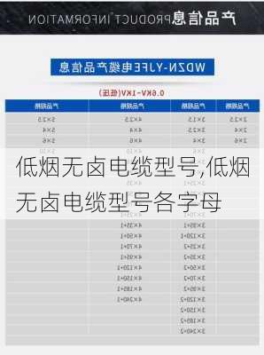 低烟无卤电缆型号,低烟无卤电缆型号各字母