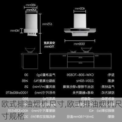 欧式排油烟机尺寸,欧式排油烟机尺寸规格