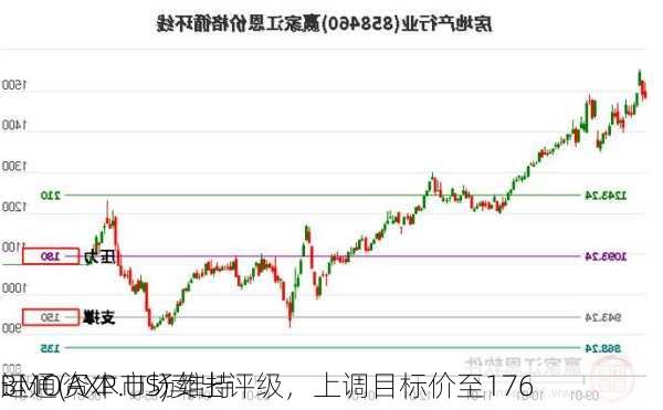 BMO资本市场维持
运通(AXP.US)卖出评级，上调目标价至176
