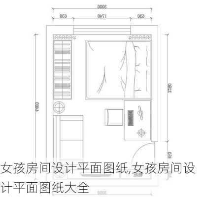 女孩房间设计平面图纸,女孩房间设计平面图纸大全