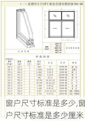 窗户尺寸标准是多少,窗户尺寸标准是多少厘米