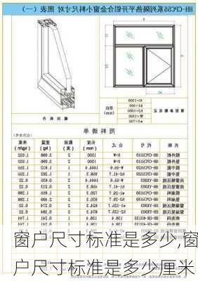 窗户尺寸标准是多少,窗户尺寸标准是多少厘米