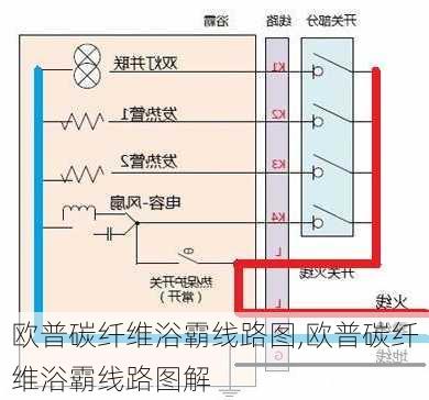 欧普碳纤维浴霸线路图,欧普碳纤维浴霸线路图解