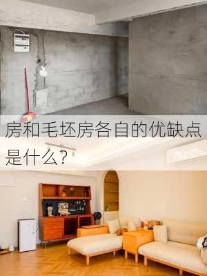 
房和毛坯房各自的优缺点是什么？