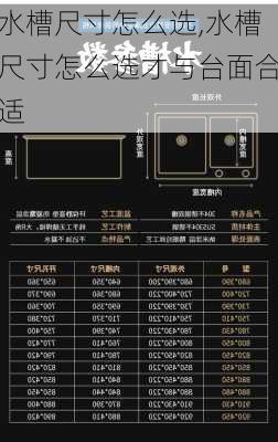 水槽尺寸怎么选,水槽尺寸怎么选才与台面合适