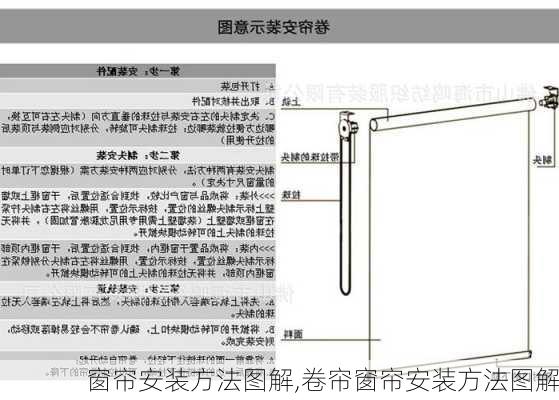 窗帘安装方法图解,卷帘窗帘安装方法图解