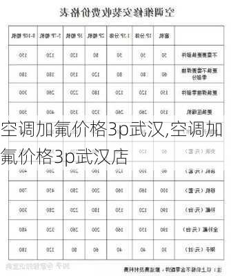 空调加氟价格3p武汉,空调加氟价格3p武汉店