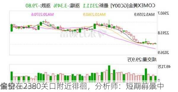 金价在2380关口附近徘徊，分析师：短期前景中
偏空