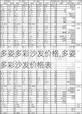 多姿多彩沙发价格,多姿多彩沙发价格表