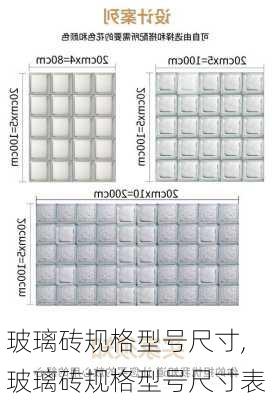 玻璃砖规格型号尺寸,玻璃砖规格型号尺寸表