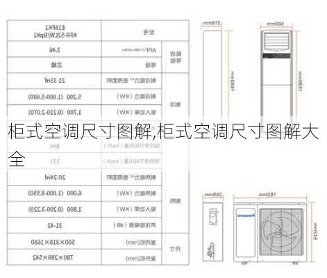 柜式空调尺寸图解,柜式空调尺寸图解大全