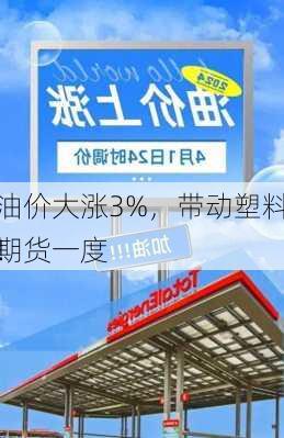 油价大涨3%，带动塑料期货一度
！