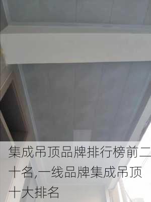 集成吊顶品牌排行榜前二十名,一线品牌集成吊顶十大排名