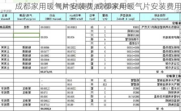 成都家用暖气片安装费,成都家用暖气片安装费用