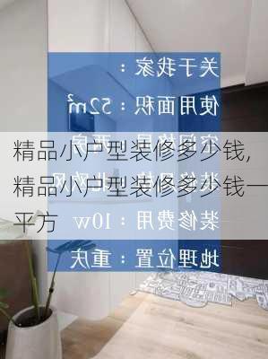 精品小户型装修多少钱,精品小户型装修多少钱一平方