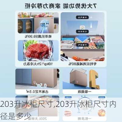 203升冰柜尺寸,203升冰柜尺寸内径是多少