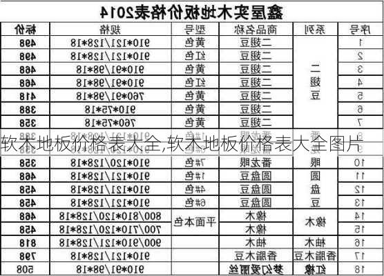 软木地板价格表大全,软木地板价格表大全图片