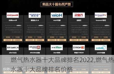 燃气热水器十大品牌排名2022,燃气热水器十大品牌排名价格