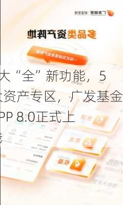 4大“全”新功能，5大资产专区，广发基金APP 8.0正式上线