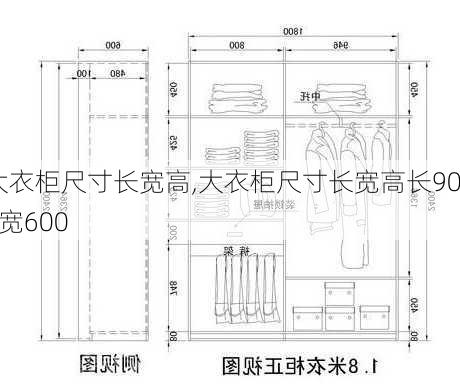 大衣柜尺寸长宽高,大衣柜尺寸长宽高长900宽600