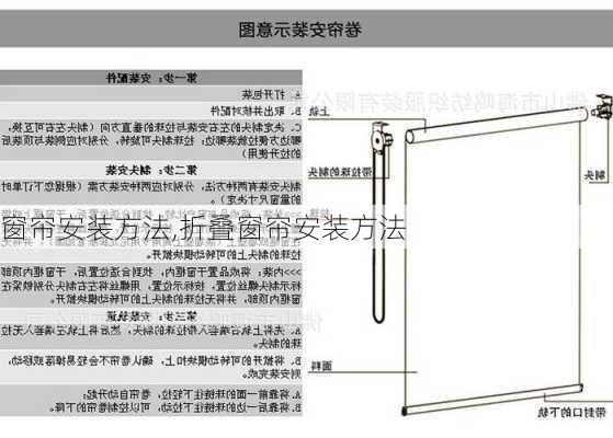 窗帘安装方法,折叠窗帘安装方法