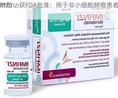 
Imfinzi获FDA批准：用于非小细胞肺癌患者
附加
