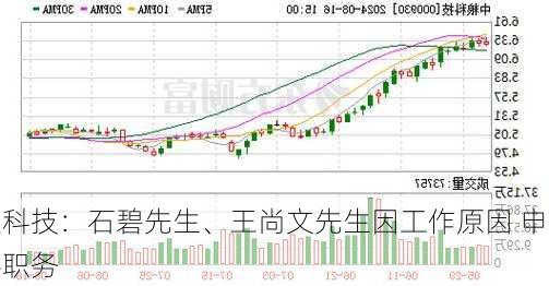 中粮科技：石碧先生、王尚文先生因工作原因 申请辞去
董事职务