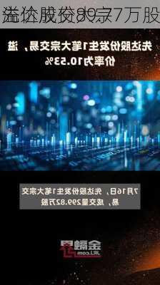 先达股份大宗
溢价成交89.77万股