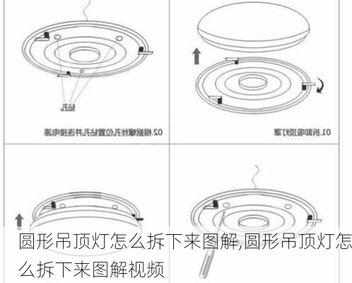 圆形吊顶灯怎么拆下来图解,圆形吊顶灯怎么拆下来图解视频