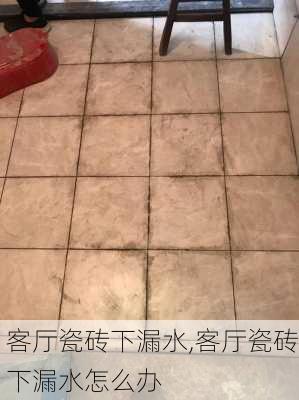 客厅瓷砖下漏水,客厅瓷砖下漏水怎么办