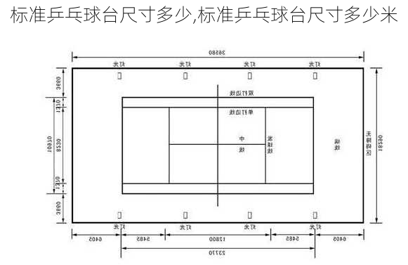 标准乒乓球台尺寸多少,标准乒乓球台尺寸多少米