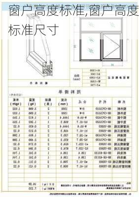 窗户高度标准,窗户高度标准尺寸