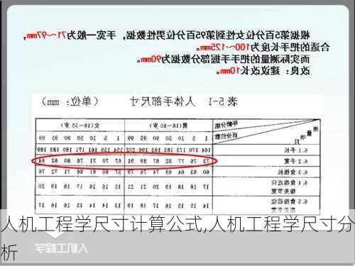 人机工程学尺寸计算公式,人机工程学尺寸分析