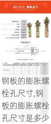 钢板的膨胀螺栓孔尺寸,钢板的膨胀螺栓孔尺寸是多少