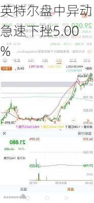 英特尔盘中异动 急速下挫5.00%