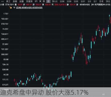 迪克希盘中异动 股价大涨5.17%