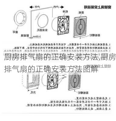 厨房排气扇的正确安装方法,厨房排气扇的正确安装方法图解