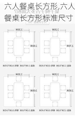 六人餐桌长方形,六人餐桌长方形标准尺寸