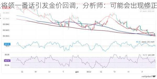 
高级将领一番话引发金价回调，分析师：可能会出现修正
下跌