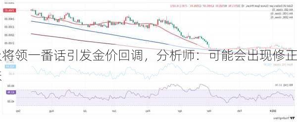 
高级将领一番话引发金价回调，分析师：可能会出现修正
下跌