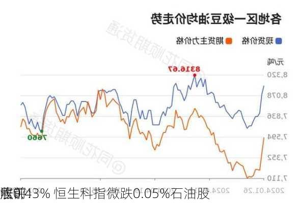 收评：
涨0.43% 恒生科指微跌0.05%石油股
居前