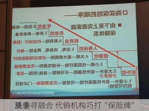 基金
淡季寻融合 代销机构巧打“保险牌”