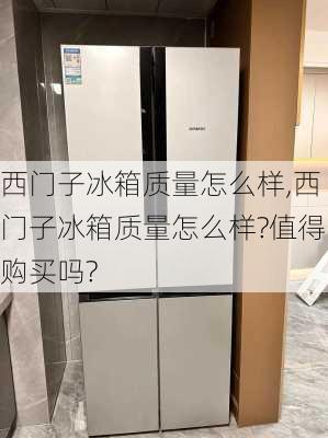 西门子冰箱质量怎么样,西门子冰箱质量怎么样?值得购买吗?