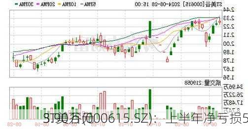 ST美谷(000615.SZ)：上半年净亏损5
3.90万元