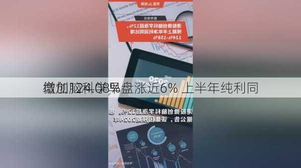 微创脑科学早盘涨近6% 上半年纯利同
增加124.08%