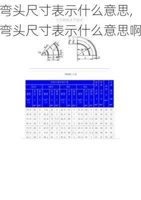 弯头尺寸表示什么意思,弯头尺寸表示什么意思啊