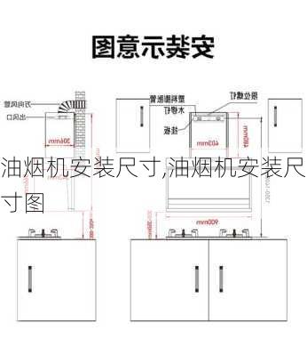 油烟机安装尺寸,油烟机安装尺寸图